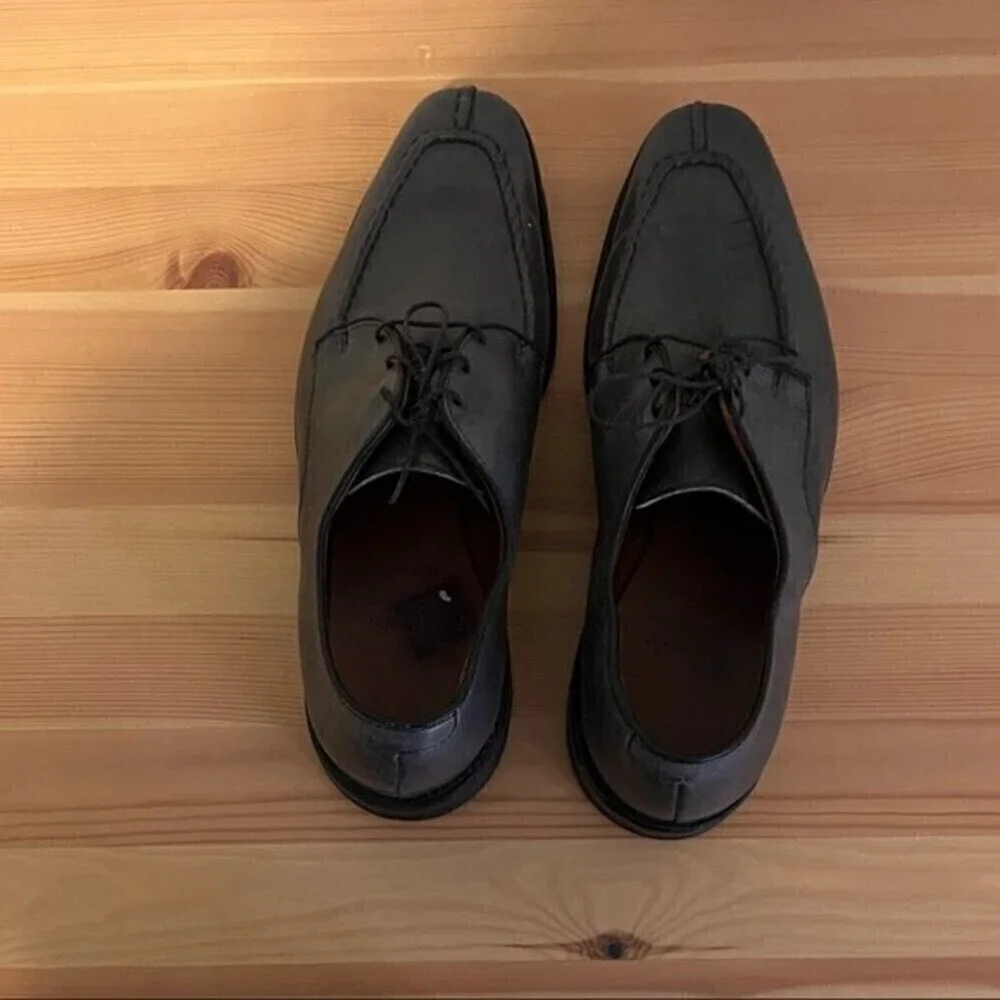 ALLEN Edmonds Parkway  Split Toe Grey Oxford Dress Shoes Size 8